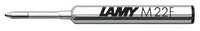 LAMY Kugelschreibermine Lamy Mine M 22,  F,  schwarz 0.15 mm F (fein) Schwarz