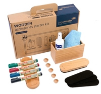 Legamaster Moderationszubehör WOODEN 17 Teile Braun