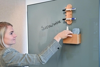 Legamaster Stiftehalter Wooden Glasboard-Zubehörhalter 19, 0 x 7, 5 x 9, 2 cm Braun