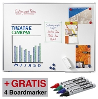 Legamaster Whiteboards A:Whiteb. Premium Plus 60x90 90, 0 x 60, 0 cm emaillierter Stahl weiß