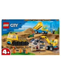 LEGO® City Baufahrzeuge mit Kran und Abrissbirne 60391