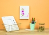 Leinwand-Set Florale Buchstab