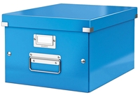 LEITZ Aufbewahrungsboxen LEITZ Ablagebox A4 blaumetalli 16, 7 l - 28, 1 x 36, 9 x 20, 0 cm blau