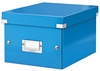 LEITZ Aufbewahrungsboxen LEITZ Ablagebox A5 blaumetalli 7, 4 l - 21, 6 x 28, 2 x 16, 0 cm blau