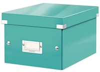 LEITZ Aufbewahrungsboxen LEITZ Ablagebox A5 Eisblau-Met 7, 4 l - 21, 6 x 28, 2 x 16, 0 cm eisblau