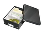 LEITZ Aufbewahrungsboxen LEITZ Organisationsbox A5 sz 900 Blatt - 22, 0 x 28, 5 x 10, 0 cm schwarz