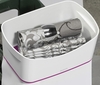 LEITZ Aufbewahrungsboxen MyBox 24, 6x9, 8x16cm pink 3, 0 l - 24, 6 x 16, 0 x 9, 8 cm perlweiß/pink
