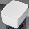 LEITZ Aufbewahrungsboxen MyBox mittel mit Deckel blau 18, 0 l - 38, 5 x 31, 8 x 19, 8 cm perlweiß/blau