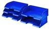 LEITZ Briefablagen Briefkorb Quer Stand.Plus blau DIN A4 quer Blau