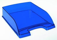 LEITZ Briefablagen LEITZ Briefkorb blau-transpare DIN A4 Blau