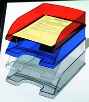 LEITZ Briefablagen LEITZ Briefkorb rot-transparen DIN A4 Rot