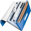 LEITZ Fächermappe WOW Projektmappe Blau-Metallic DIN A4 6-Fach Blau