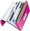 LEITZ Fächermappe WOW Projektmappe Pink-Metallic DIN A4 6-Fach Pink