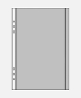 LEITZ Gleitverschlussbeutel Gleitverschlußbeutel, 0, 20mm, A5 12.5 cm x 20.5 cm transparent
