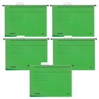 LEITZ Hängemappen ALPHA 1985 grün - 5 Stück