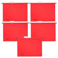 LEITZ Hängemappen ALPHA 1985 rot - 5 Stück