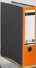 LEITZ Ordner 8 cm DIN A4 Karton orange marmoriert