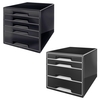 LEITZ Schubladenboxen Box Cube Duo Colour sz 4S 5252-10-95 DIN A4 28, 7 x 36, 3 x 27, 0 cm