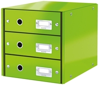LEITZ Schubladenboxen Click&store Schubl-Set 3F.grün 6048-00-54 DIN A4 29, 0 x 36, 0 x 28, 3 cm