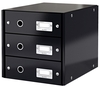LEITZ Schubladenboxen Click&store Schubl-Set 3f.Schw 6048-00-95 DIN A4 29, 0 x 36, 0 x 28, 3 cm