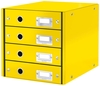 LEITZ Schubladenboxen Click&store Schubl-Set 4F.gelb 6049-00-16 DIN A4 29, 0 x 36, 0 x 28, 3 cm