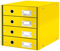 LEITZ Schubladenboxen Click&store Schubl-Set 4F.gelb 6049-00-16 DIN A4 29, 0 x 36, 0 x 28, 3 cm