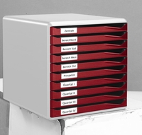 LEITZ Schubladenboxen Formular-Set 10schubladen Bord 5281-00-28 DIN A4 28, 5 x 35, 5 x 29, 0 cm