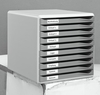 LEITZ Schubladenboxen Formular-Set 10schubl.Dkl.grau 5281-00-89 DIN A4 28, 5 x 35, 5 x 29, 0 cm