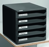 LEITZ Schubladenboxen LEITZ Schubladenbox 5schubl sz 5293-00-95 DIN A4 28, 5 x 35, 5 x 29, 0 cm