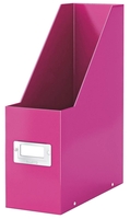 LEITZ Stehsammler LEITZ Stehsammler pinkmetallic 6047-00-23 DIN A4 Karton,  1.200 g/qm Pink