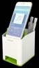 LEITZ Stiftehalter Köcher WOW Duo Colour grün 9, 0 x 10, 1 x 10, 0 cm weiß
