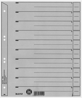 LEITZ Trennblätter 100xLEITZ Trennblätt.A5 Quer 200 g/m² grau