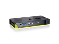 LevelOne KVM-0421 4-Port USB VGA KVM Switch,  audio support