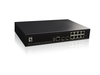 LevelOne Switch 10 Gigabit Ethernet-Ports mit 8 PoE Gigabit-Ports 180W 2 Gigabit SFP (GEP-1061)