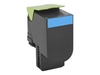 Lexmark Original 802CE Toner cyan 1.000 Seiten (80C20CE) für CX310dn/n,  CX410de/dte/e,  CX510de/dhe/dthe