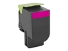 Lexmark Original 802ME Toner magenta 1.000 Seiten (80C20ME) für CX310dn/n,  CX410de/dte/e,  CX510de/dthe/dhe