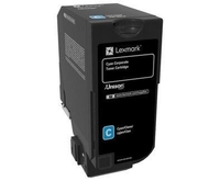 Lexmark Original Toner cyan 3.000 Seiten (74C20CE) für CS720de,  CS725de,  CX725de/dhe