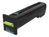 Lexmark Original Toner cyan 8.000 Seiten (72K20CE) für CS820de/dte/dtfe,  CX820de/dtfe,  CX825de/dte/dtfe,  CX860de/dte/dtf