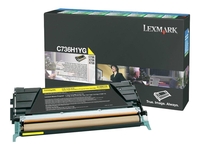 Lexmark Original Toner gelb 10.000 Seiten (C736H1YG) C736dn/dtn/n,  X736de,  X738de/dte