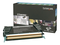 Lexmark Original Toner schwarz 8.000 Seiten (C734A1KG) für C734dn/dtn/dw/n,  C736dn/n/dtn,  X734de,  X736de,  X738de/dte