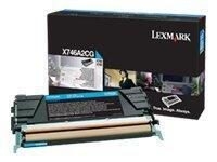 Lexmark Original Toner Standard Variante - X746 cyan 7000 Seiten (X746A2CG)