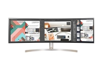 LG Monitor 49WL95C-W QHD-LED-Display 124, 46 cm (49") CurvedDesign schwarz/mattweiß/gold