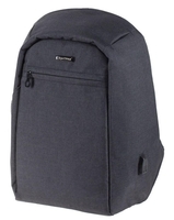 LIGHTPAK Rucksack Lightpak Rucksack Safepak anth bis 38, 1 cm (15 Zoll) Polyester anthrazit