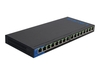 Linksys Business Switch unmanaged 8 x 10/100/1000 PoE 80W (LGS116P-EU)