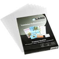 LMG Laminierfolien Folient.216x303-A4 125mic 100 glänzend 125 mikron A4