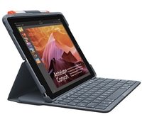 Logitech Slim Folio Tastatur und Foliohülle für iPad schwarz