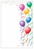 LUMA Briefpapier bunte Luftballon DIN A4 100 g/m²
