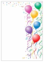 LUMA Briefpapier bunte Luftballon DIN A4 100 g/m²