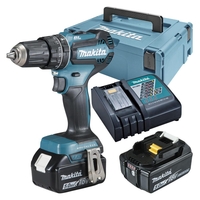 makita Akku-Schlagbohrschrauber-Set DHP485RTJ
