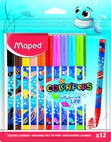 maped Filzstifte Maped Filzstifte 12St. 2.0 mm Mehrfarbig